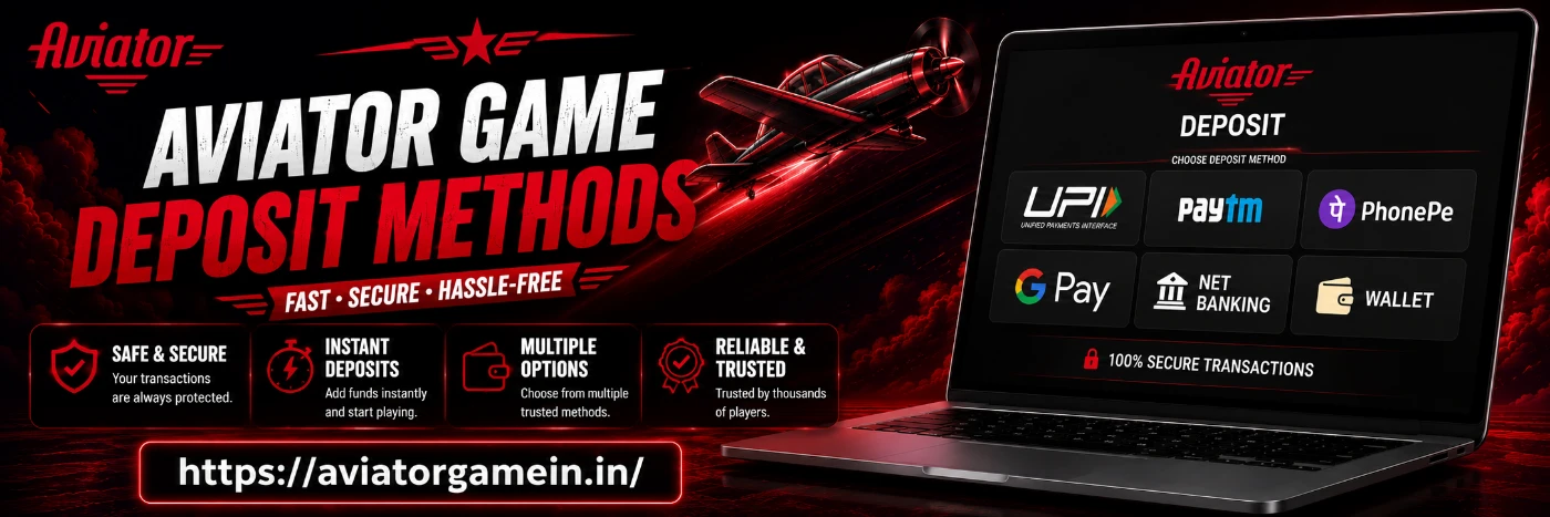 Aviator Game Deposit Methods