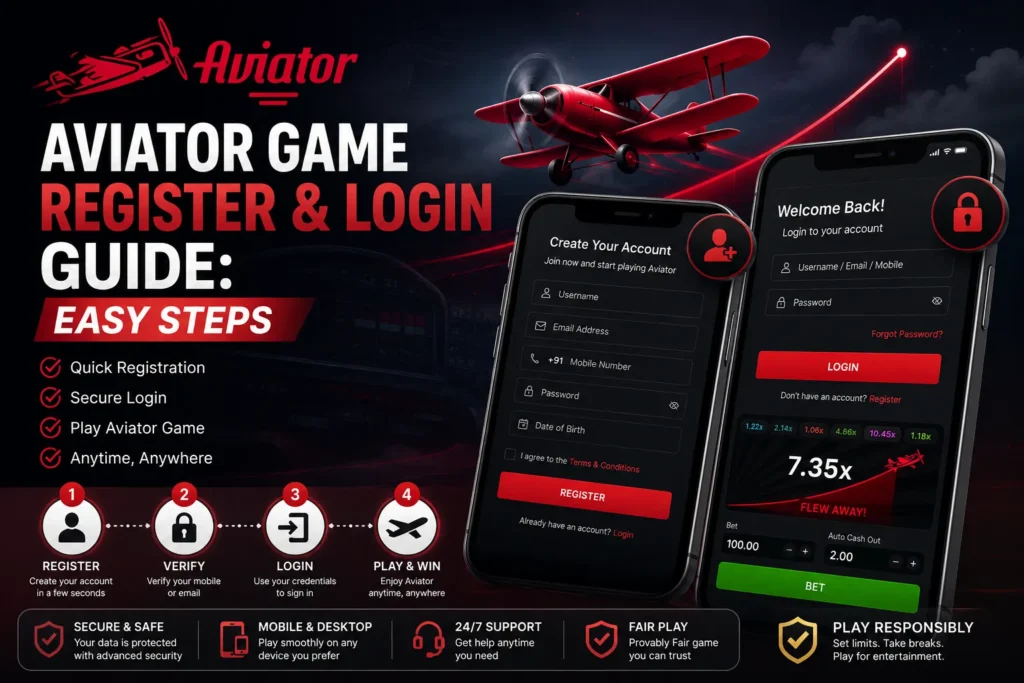 Aviator Game Register & Login Guide Easy Steps