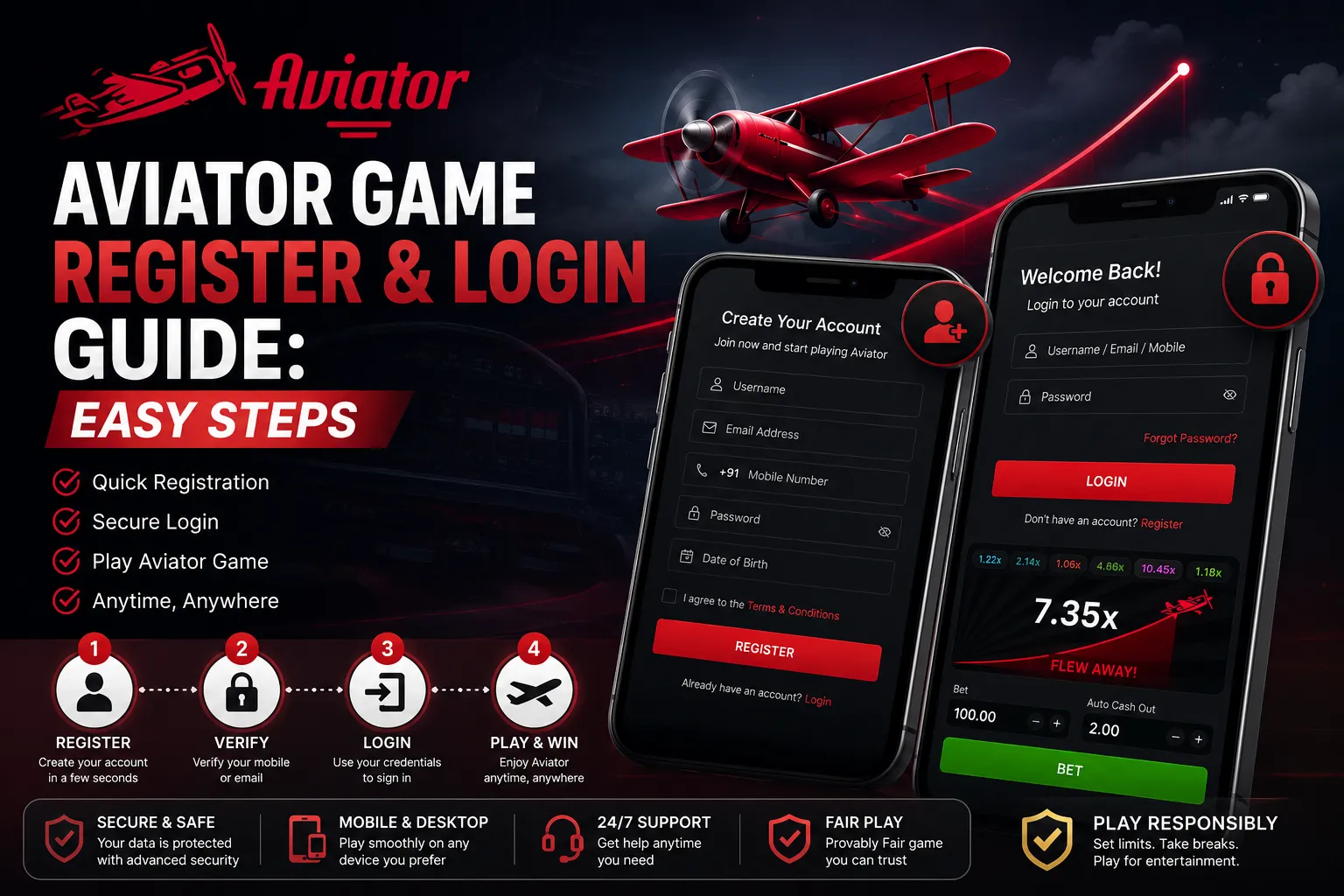 Aviator Game Register & Login Guide Easy Steps